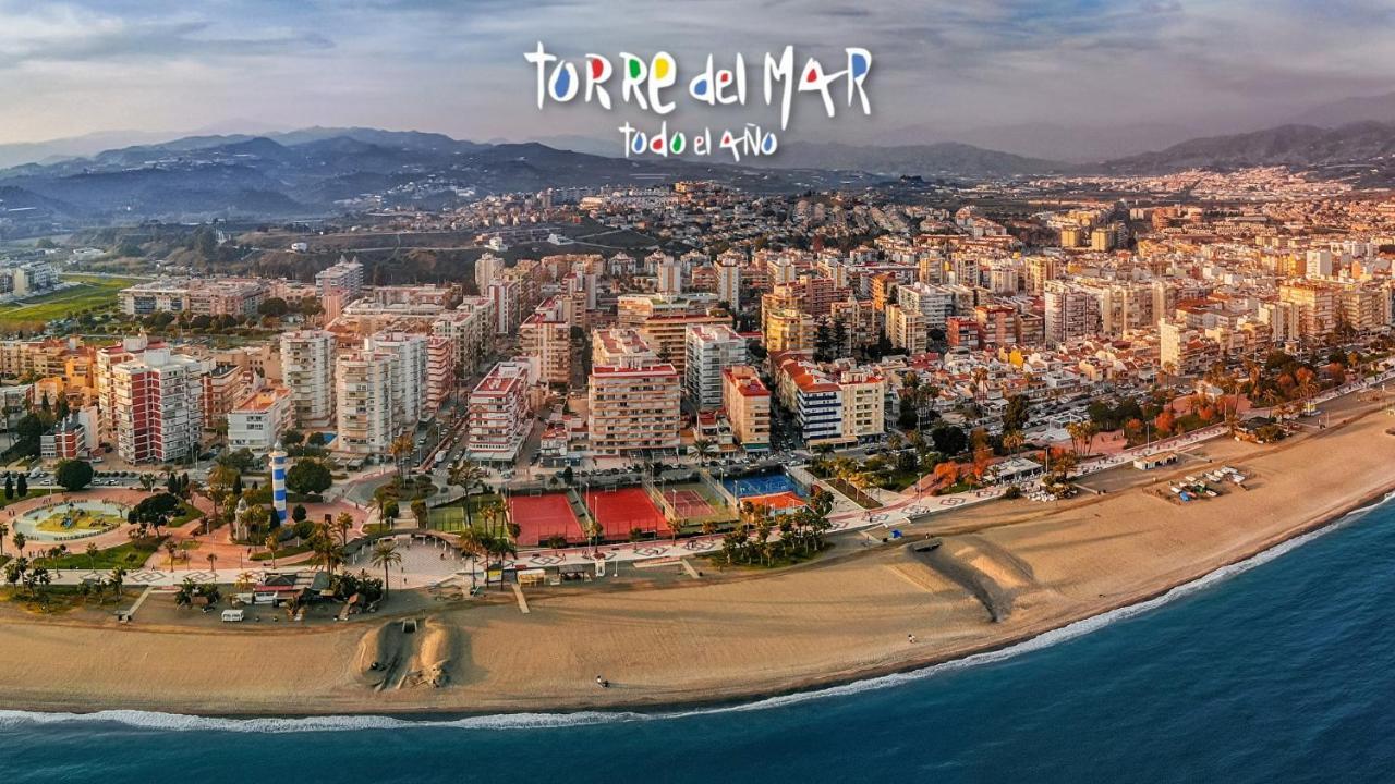 Precioso Estudio Con Piscina, Junto A La Playa Torre Del Mar Exterior foto